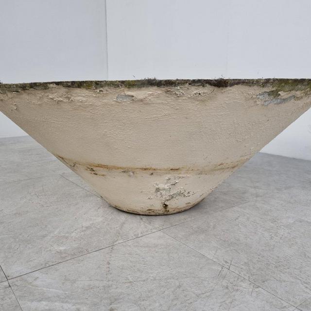 Vintage round planter by Willy Guhl for Eternit, 1960s