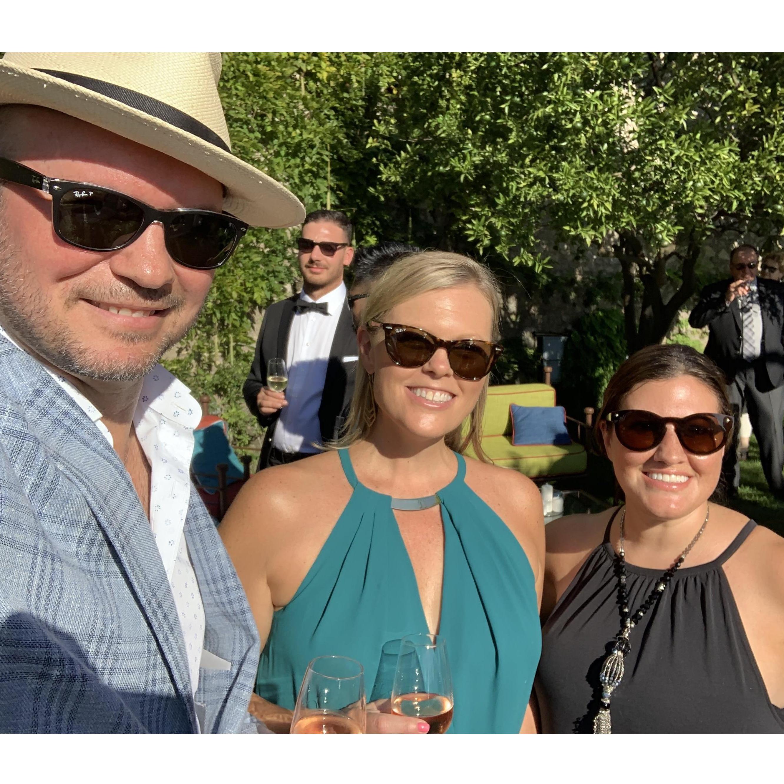 Celebrating Jenny & Vanessa's wedding with Meagan in Positano