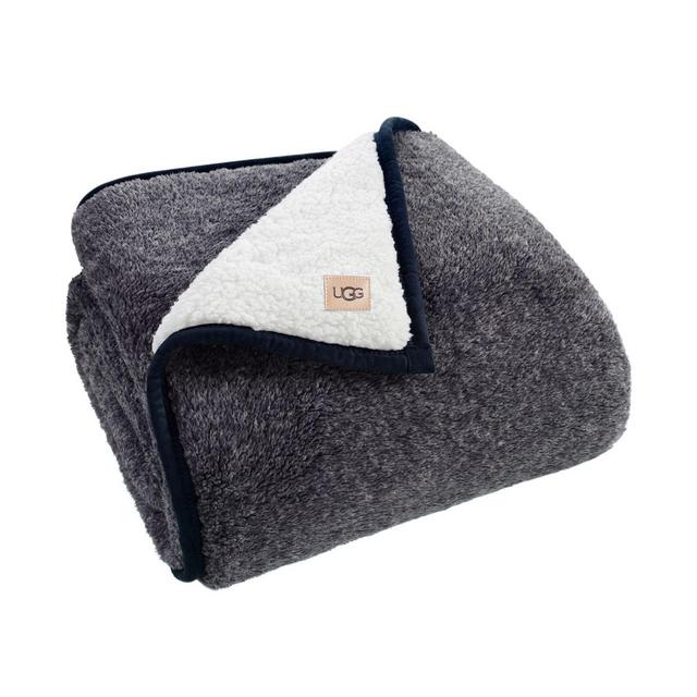 UGG® Melange Classic Sherpa Throw Blanket in Blue Melange
