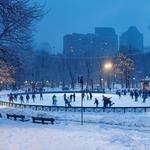 Ice Skating at Frog Pond in Boston