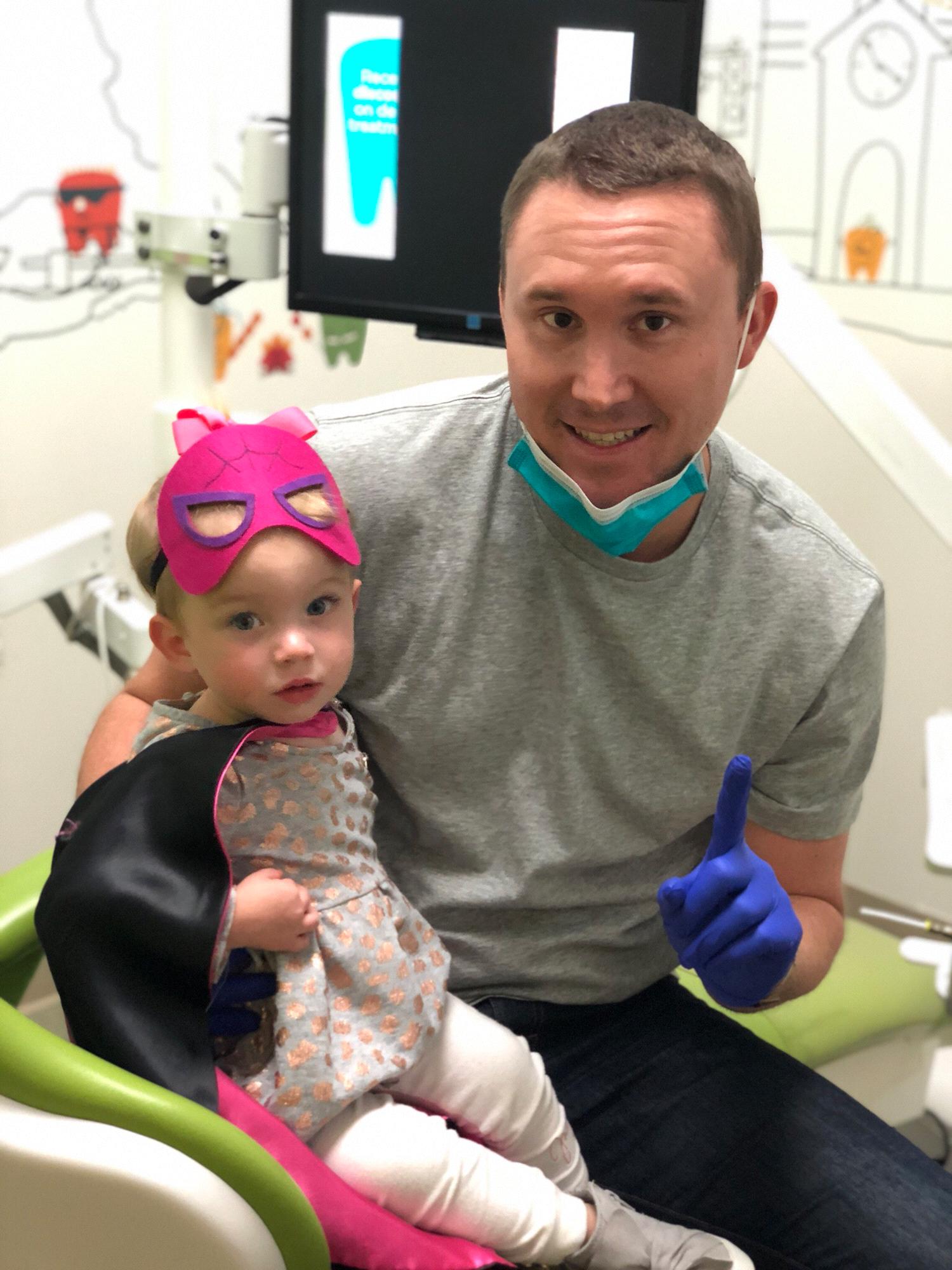 Madison’s first trip to the dentist! Cavity Free!