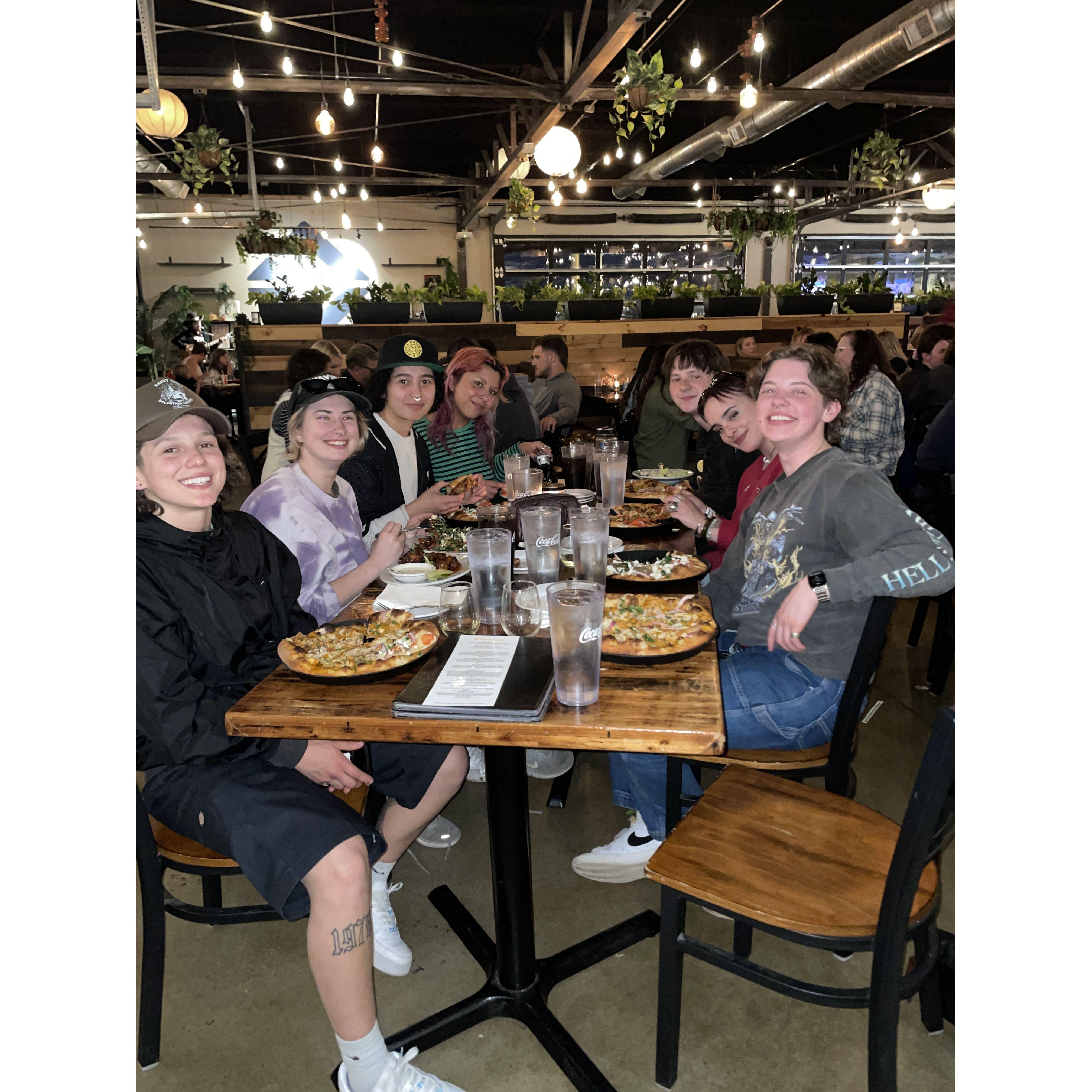 And dinner with more friends at Slackwater!