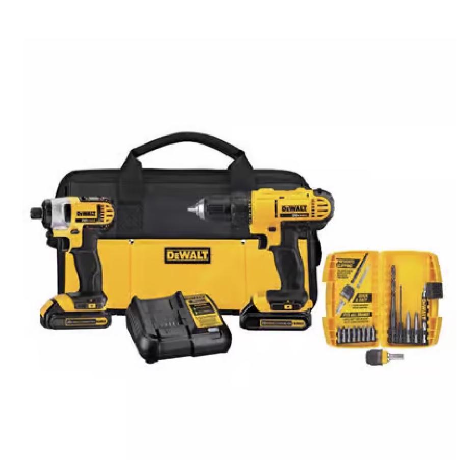 DeWALT Cordless 20V Max Brushless Drill Impact Combo Tool Kit, 2 pc.