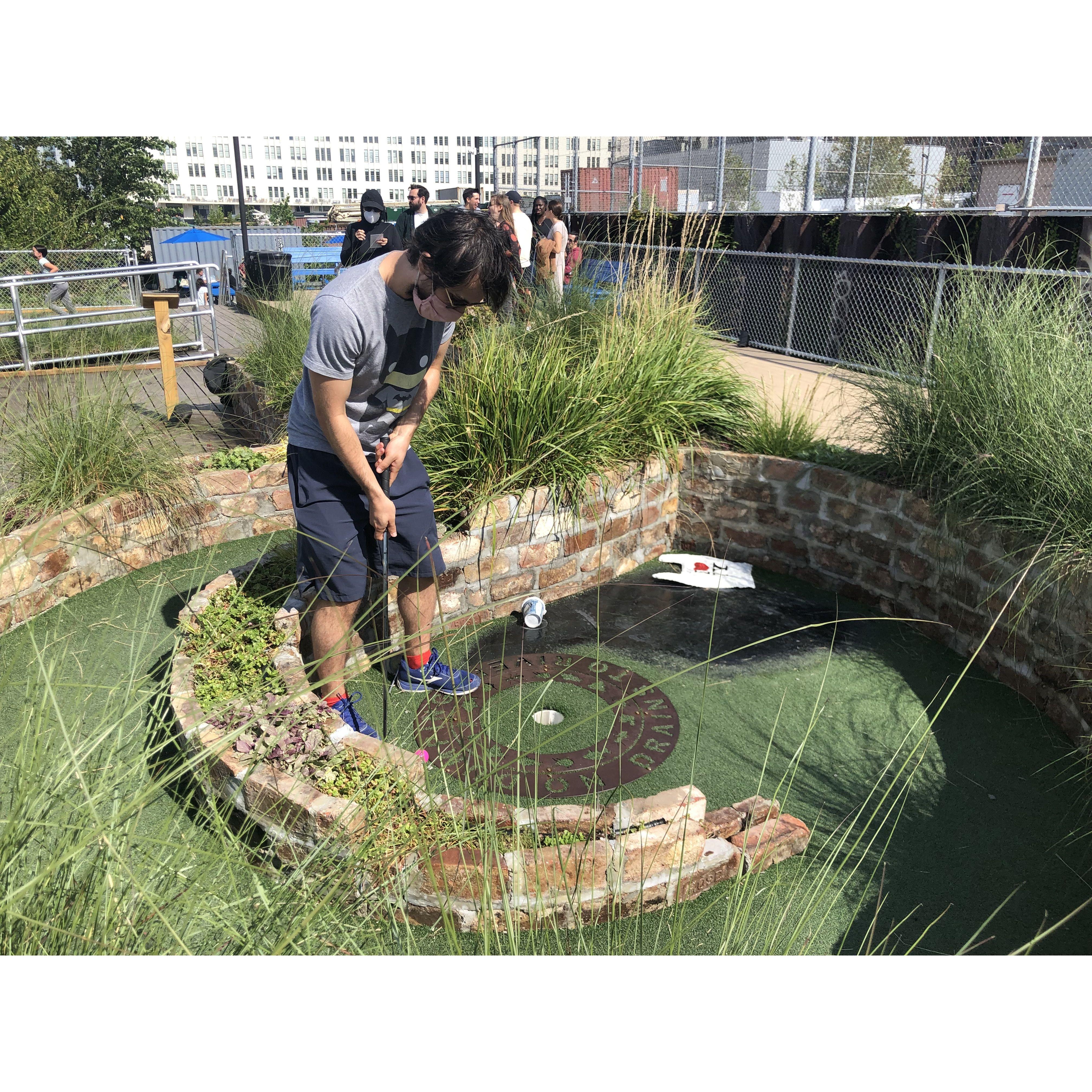 Putt putt in Williamsburg, BK!