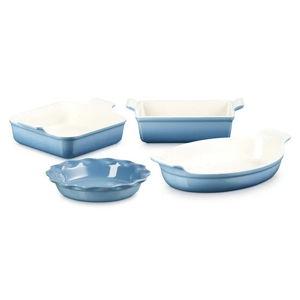Heritage 4-Piece Bakeware Essentials Set (Chambray)