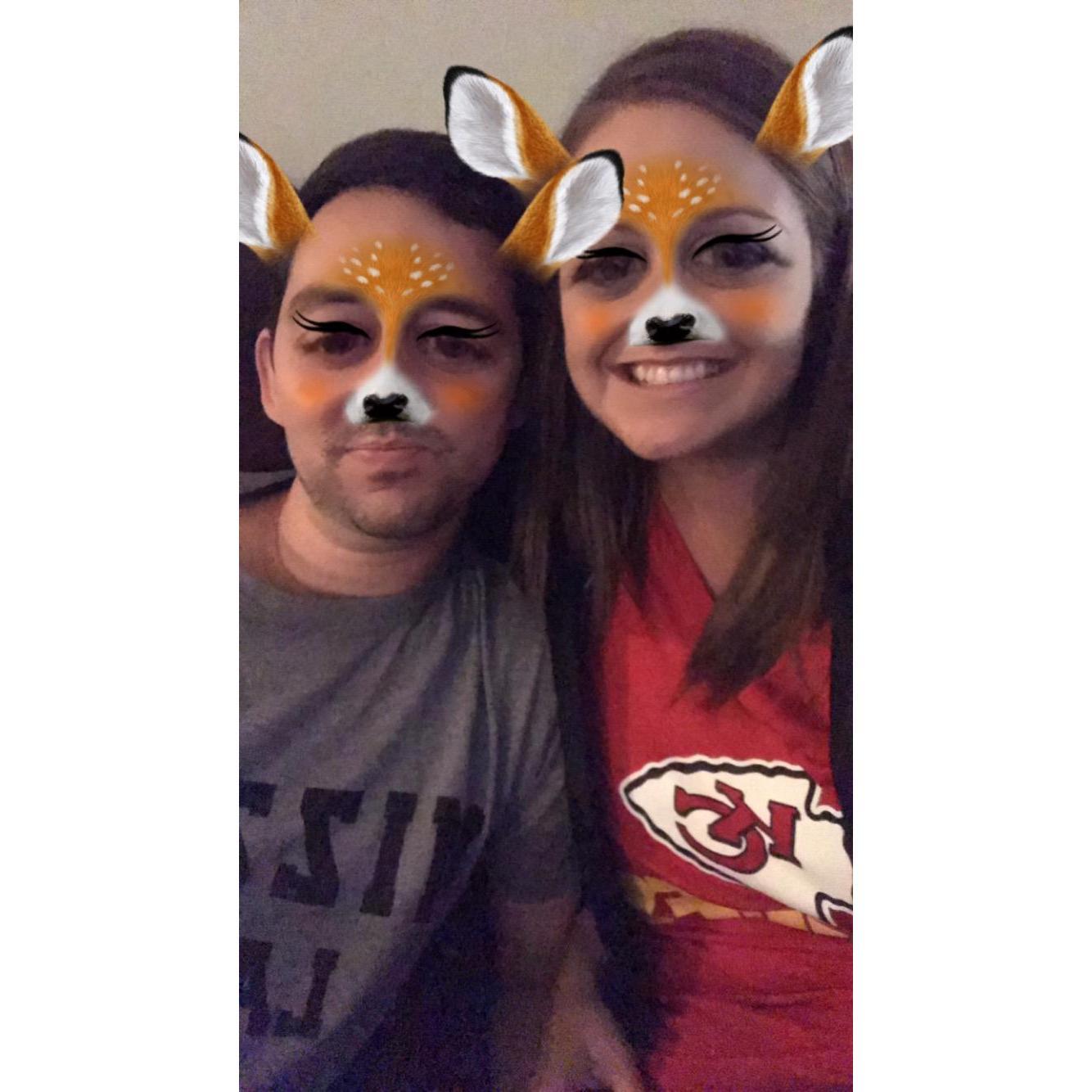 Gotta love snapchat filters!