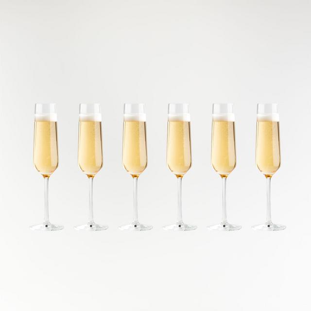 Tour Champagne Glasses, Set of 6