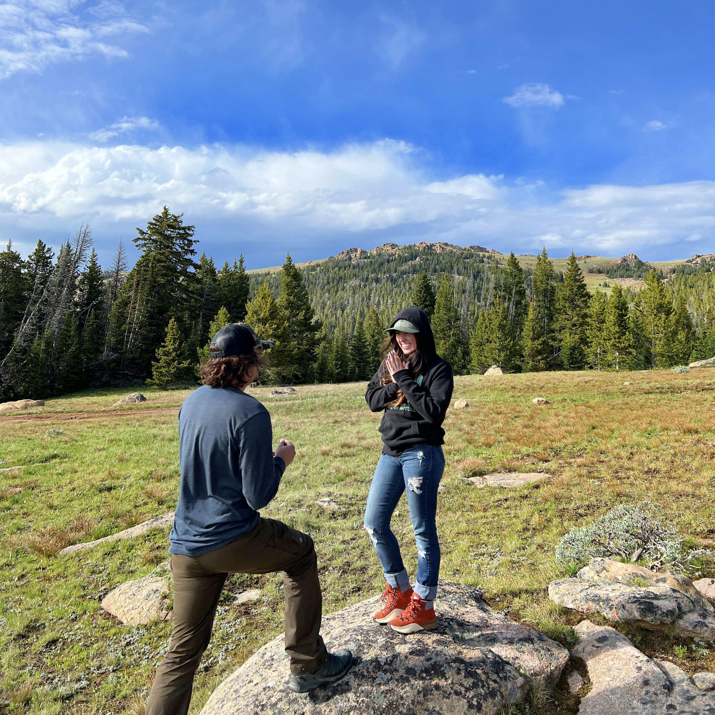 Marko proposed on 7.20.2023 a Monday evening in the Big Horn Mountains <3