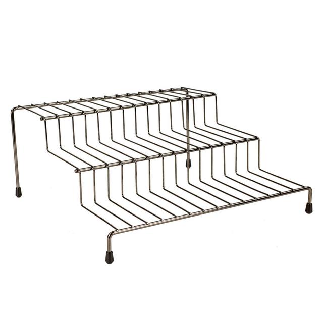 Home Basics® 3-Tier Wire Seasoning Rack in Onyx