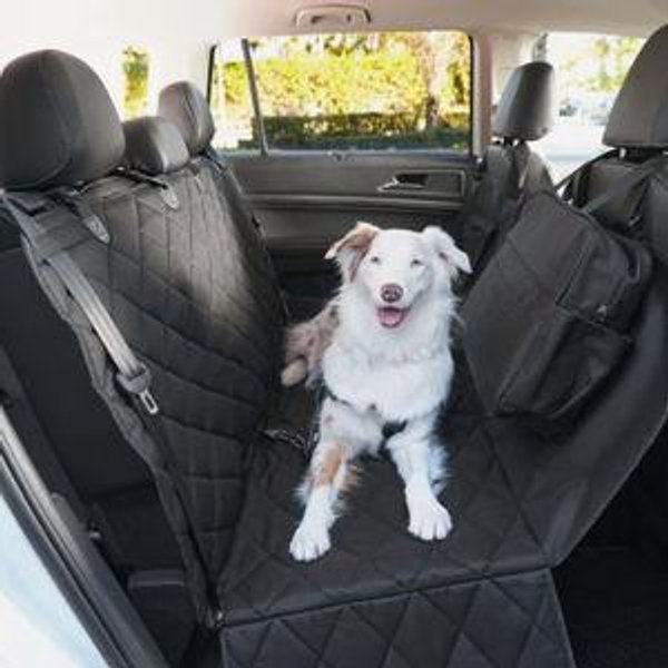 FRISCO Quilted Water Resistant Hammock Car Seat Cover, Black, Regular - Chewy.com