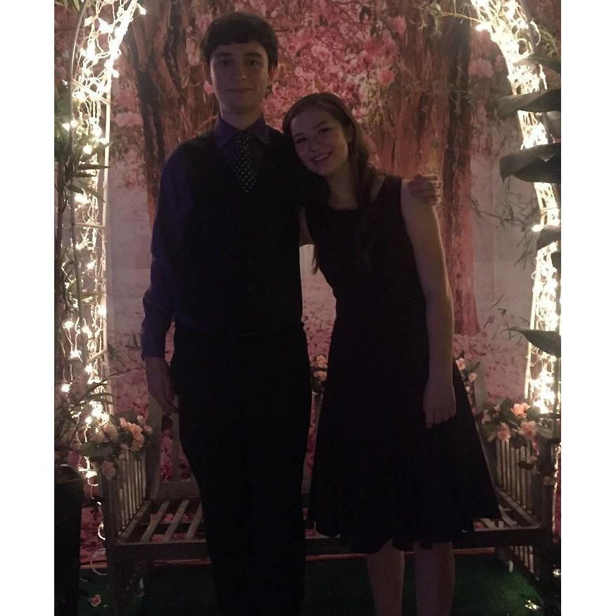 The awkward picture to end all awkward pictures... Our first dance together!