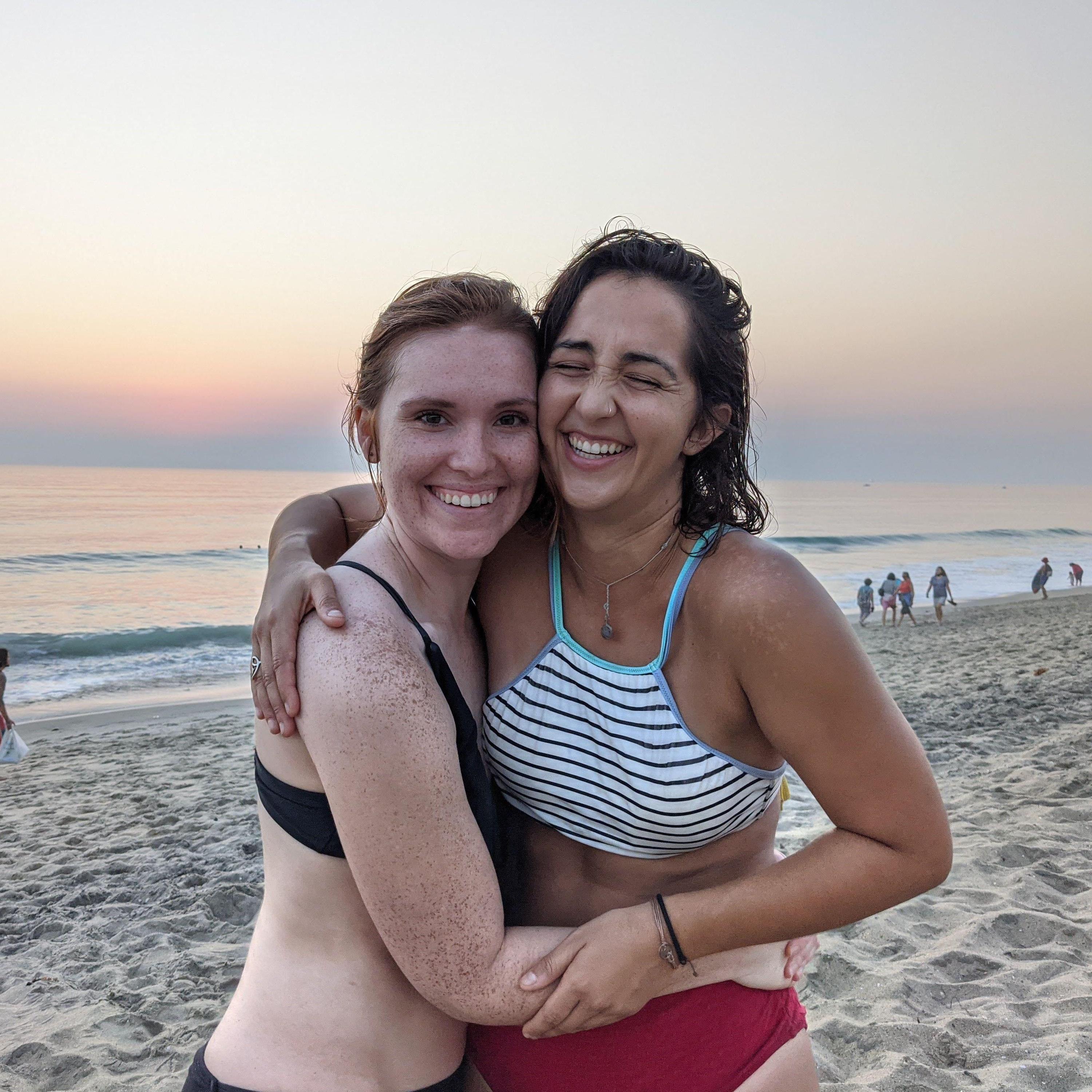 Beach fun at Carlsbad State Beach on the way up to move Claire to Santa Barbara. October 2020