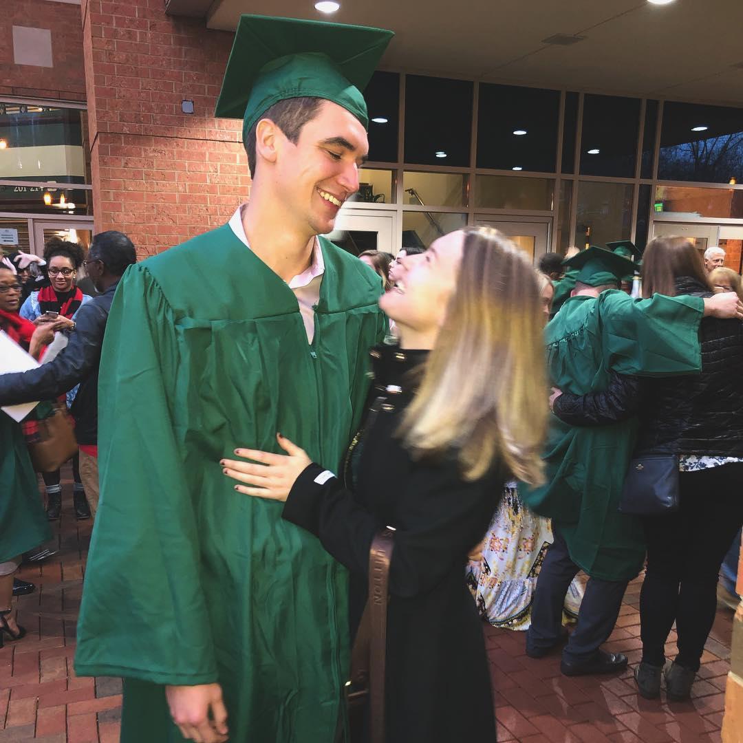Another UNC Charlotte graduation, this time with a fresh haircut.