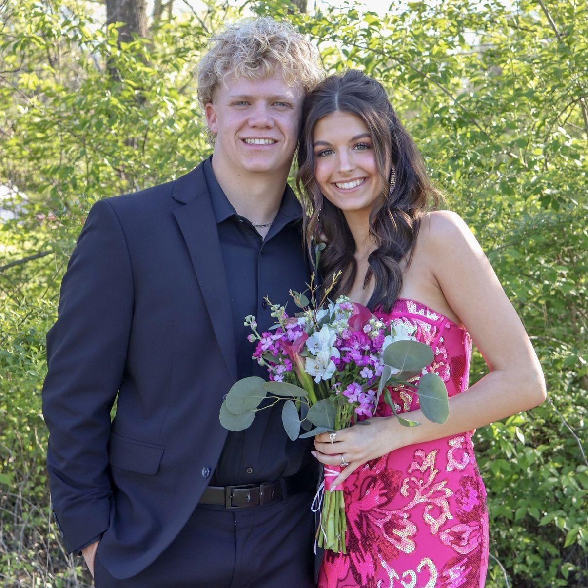 JUNIOR prom! So much fun being able to dance together all night. Can't wait to do it at our wedding..