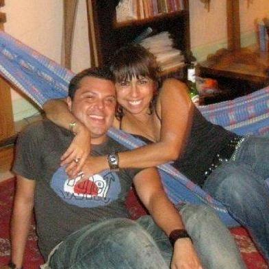 Hanging out at a friends house after a long night. 2009