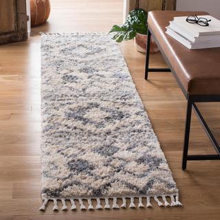 Berber Fringe Shag Mai Trellis Runner