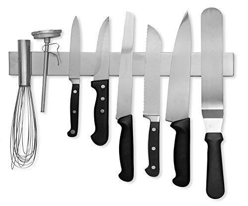 16 Inch Stainless Steel Magnetic Knife Bar (Knives NOT included)