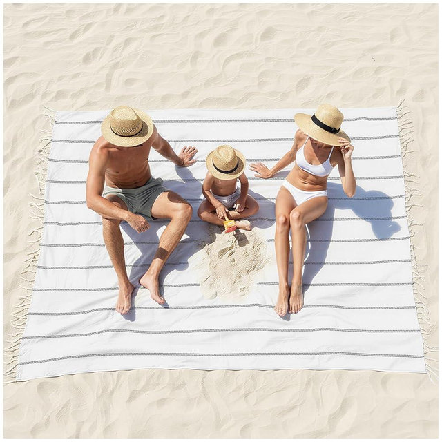 Turkish Beach Towel Pool Throw Blanket Sandproof Fast Dry Thin Extra Large Cooling Blanket for Hot Sleeper Throw Queen Full Size Quilt Thin Lightweight Breathable Comforter Summer Ice Cold Bedspread