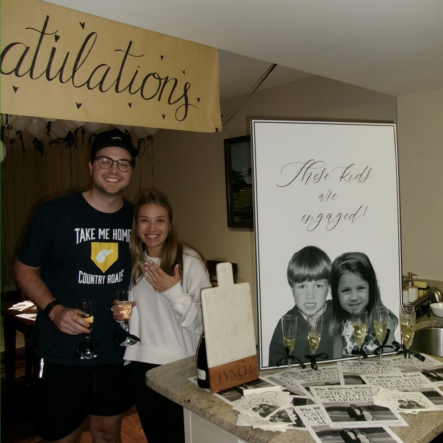 Surprise engagement party, October 2025