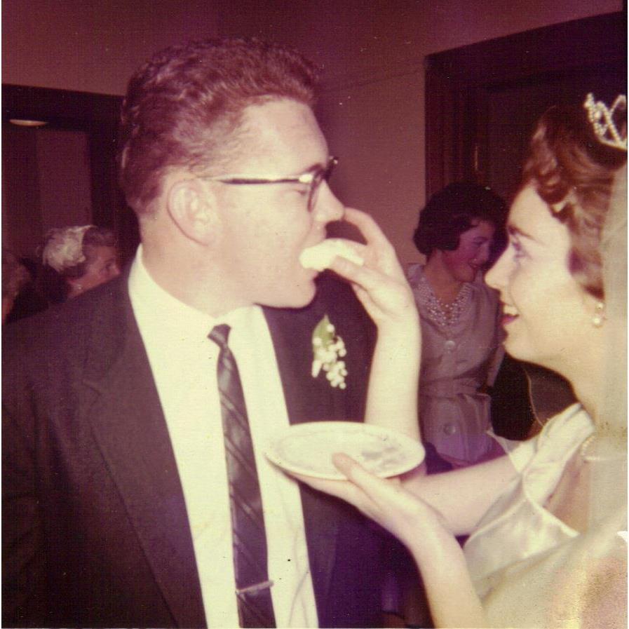 Kayla's grandparents on their wedding day