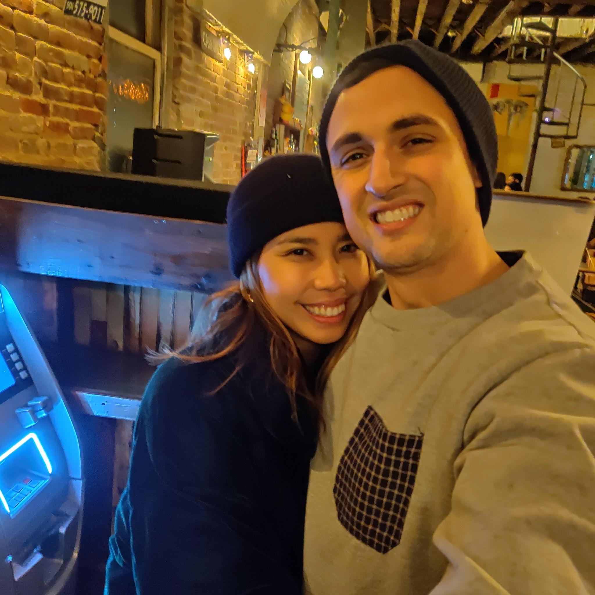 Our first photo together 1 month into dating