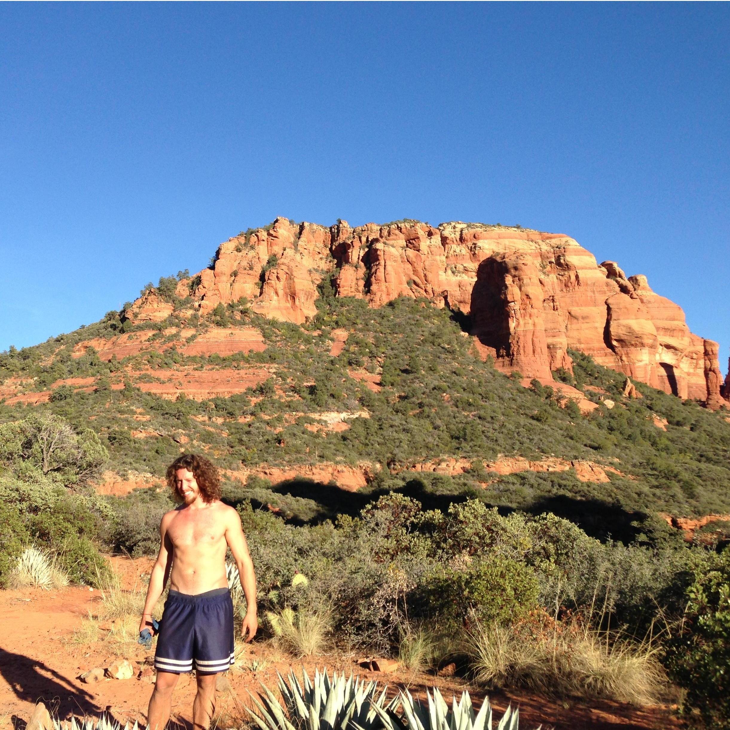 When we reconnected on a camping trip in Sedona - 2012