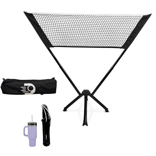 Dinkaroo™ Mini Portable Practice Pickleball Net – Pop-Up Practice Net for Dinks, Volleys & Warm-Ups – Lightweight, Compact, and Travel-Ready (Patent Pending)