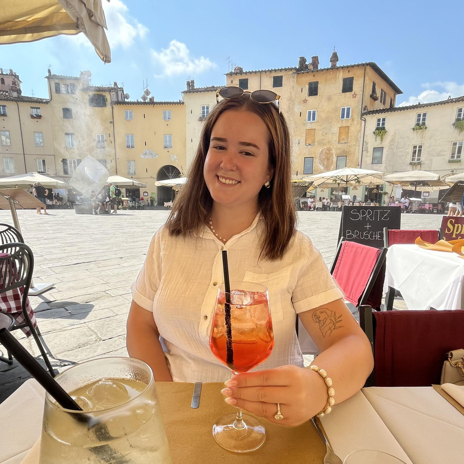 Celebrating the first full day as a fiancée in Florence, Italy!