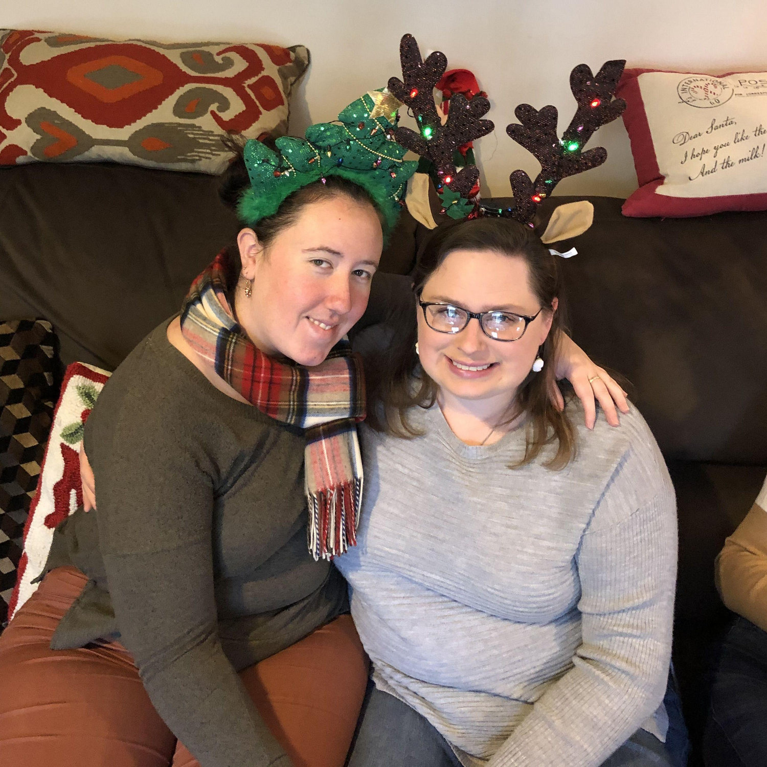 Ashley and Liz celebrating Christmas 2019 in Pennsylvania!