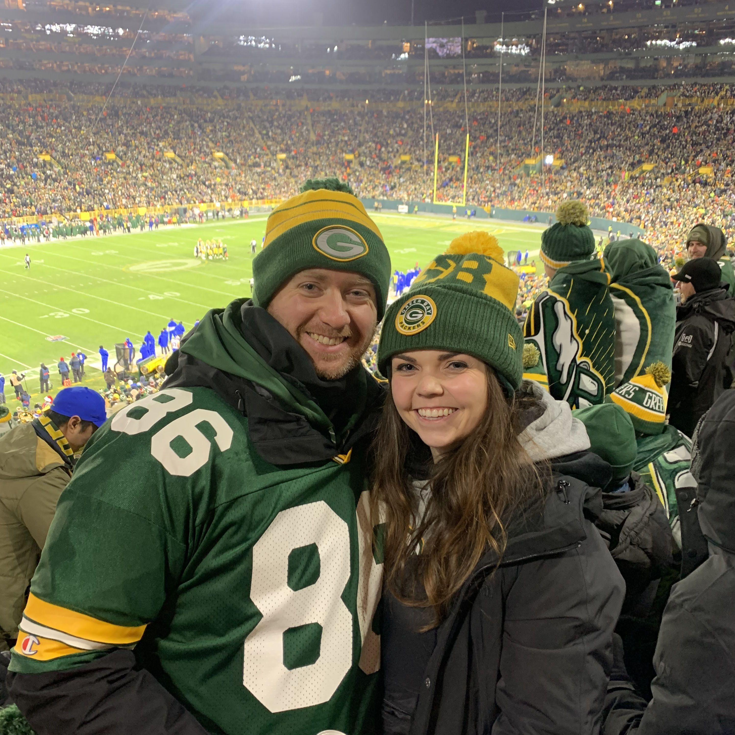 Our First Packer's Game Together! A Brisk 15 Degrees. December 2022