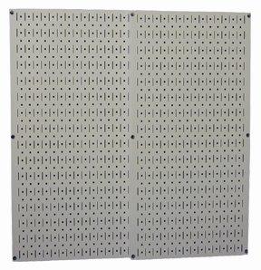 Wall Control 30-P-3232G Gray Metal Pegboard Pack