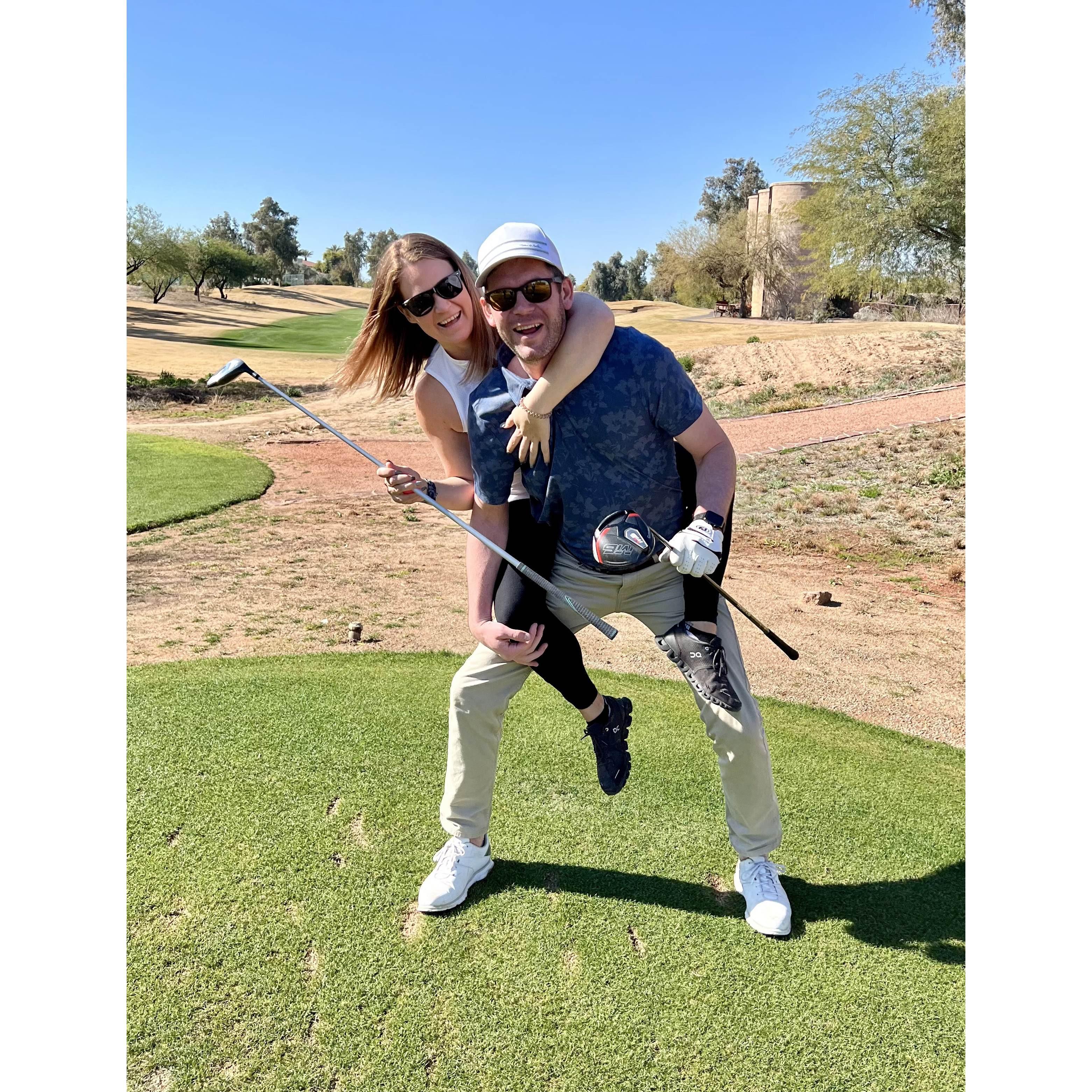 Turning into a golf wife?