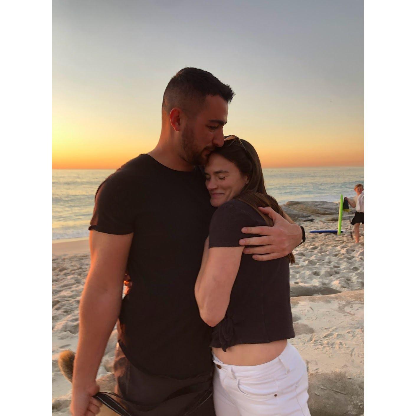 The day Carly said "Yes", Windansea Beach, February 11th, 2022.