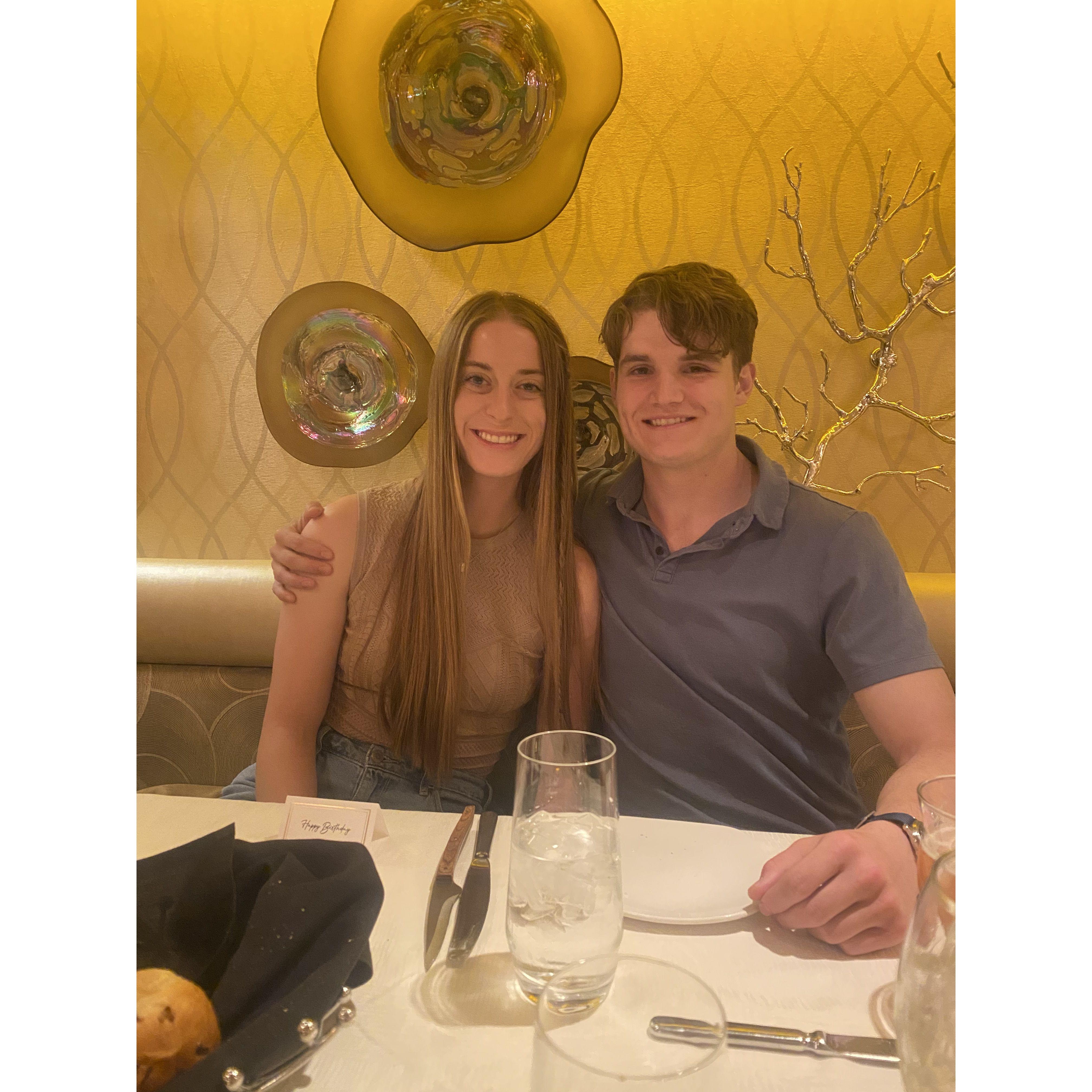 October 2024 - Celebrating Celeste's 23rd birthday at Western Village Steakhouse