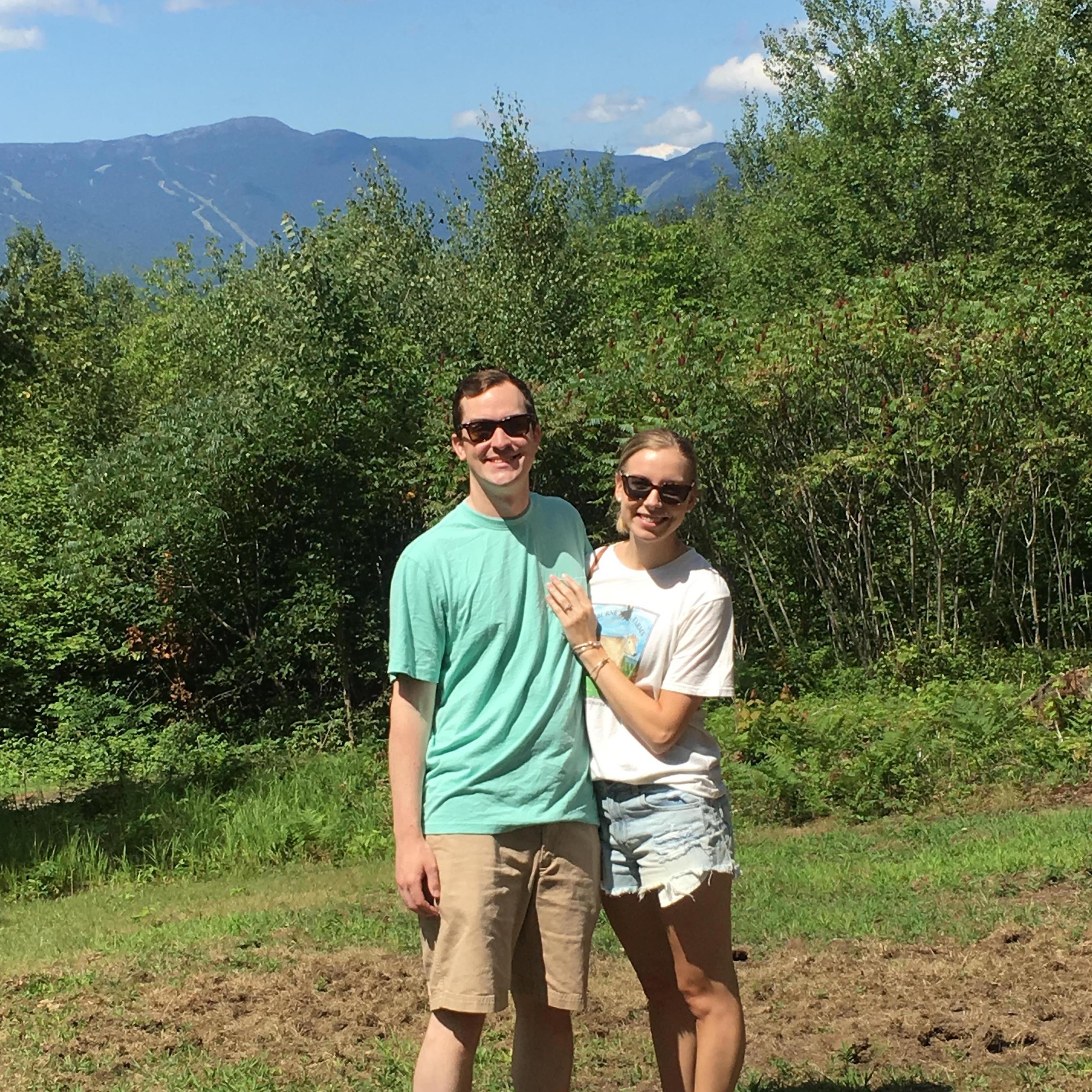 Where Pat popped the question! Sunset Rock in Stowe, VT