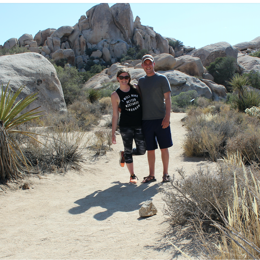 The time Erin did famously cry over a non-existent rattlesnake- Joshua Tree National Park (June 2016)