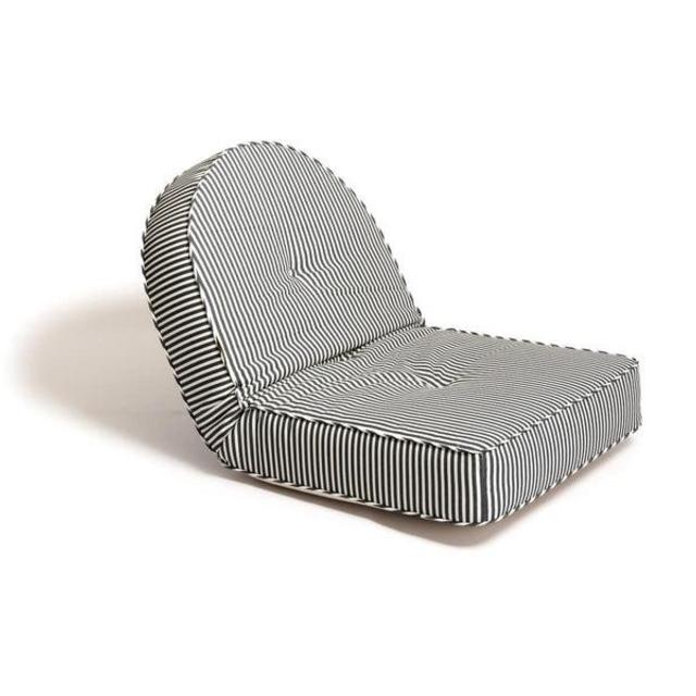 The Reclining Pillow Lounger - Lauren's Navy Stripe