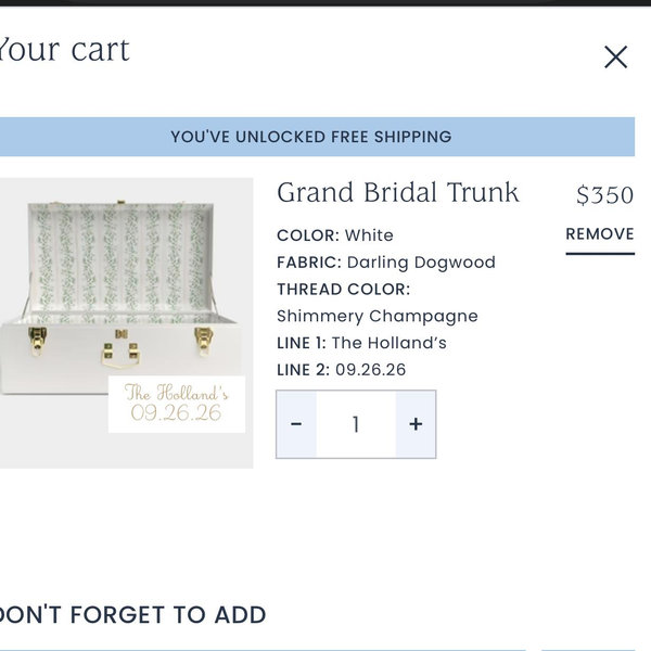 Petite Keep | Heirloom Keepsake Trunks