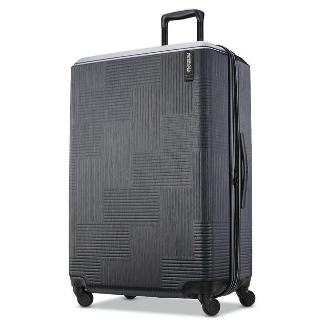 American Tourister® Stratum XLT 28-Inch Hardside Spinner Checked Luggage in Jet Black