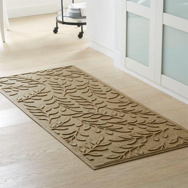 Thirsty Leaves Light Grey Doormat 30"x71"