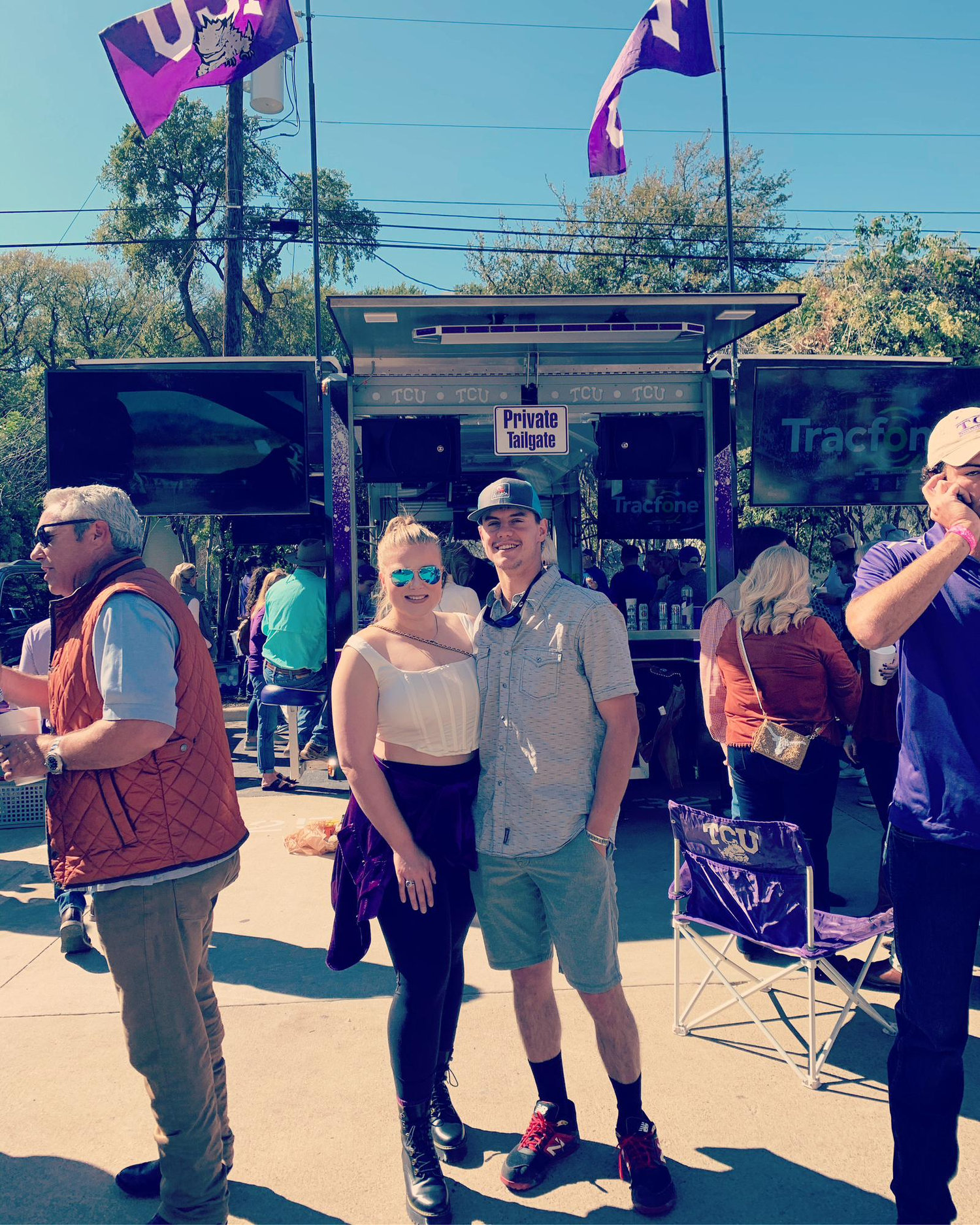 TCU vs. UT game at our favorite tailgate - Oct 2019