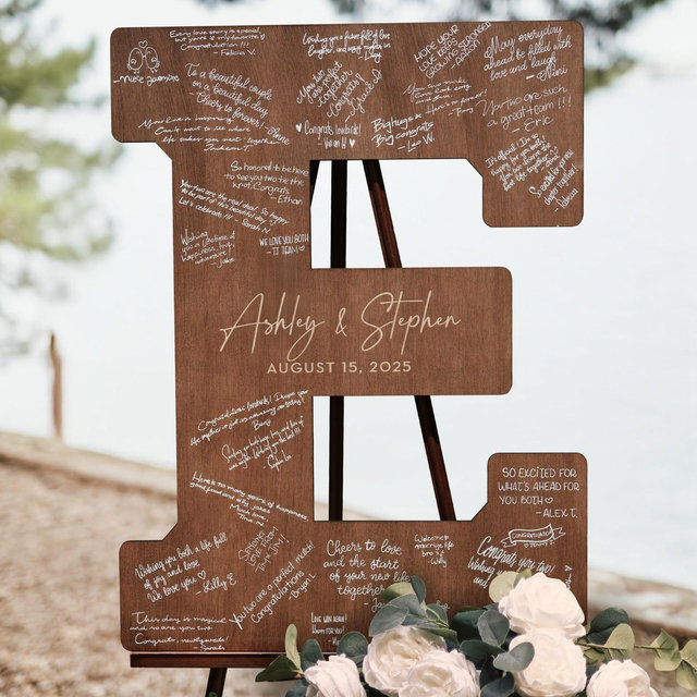 Wedding Guest Book Alternative, Custom Letter Guest Book, Alternative Guest Book, Wedding Welcome Sign, Wedding Guest Sign, Wedding Signs