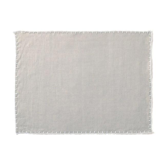 Vietri Whipstitch Gray Placemat
