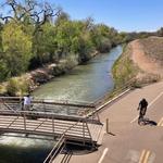Biking Along Paseo del Bosque