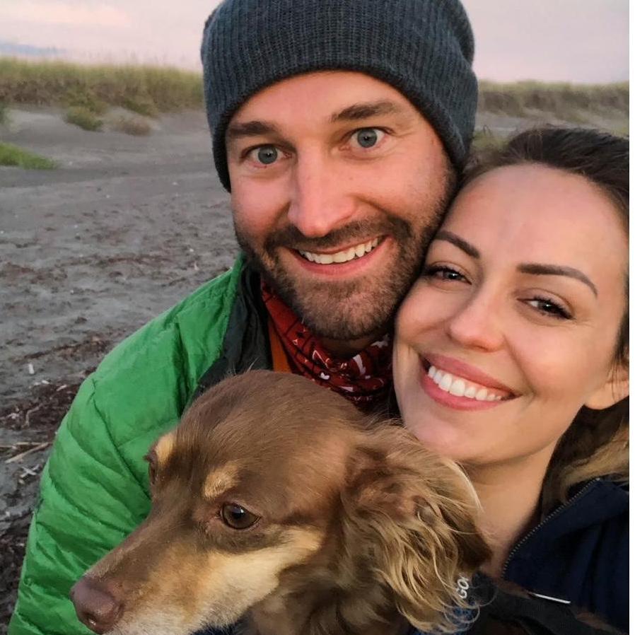 On the beach with Lou