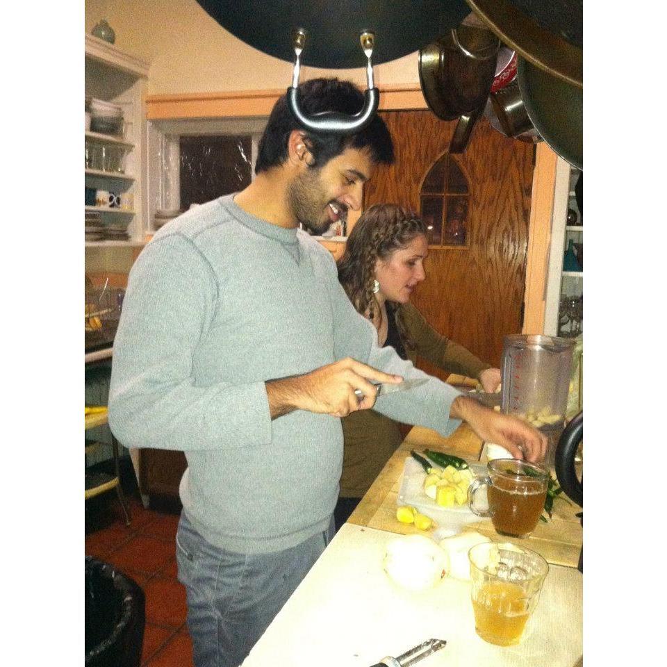 Alex is thankful to be marrying such a good cook!