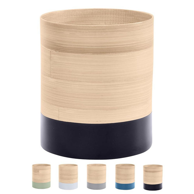 Handcrafted Bamboo Kitchen Utensil Organizer for Countertop, Modern Large Utensil Holder