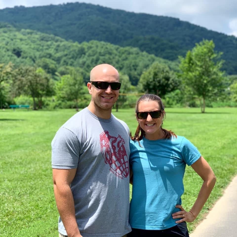 Visiting friends in western North Carolina.
