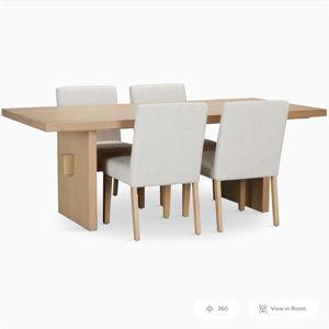 Dining table set with 4 chairs