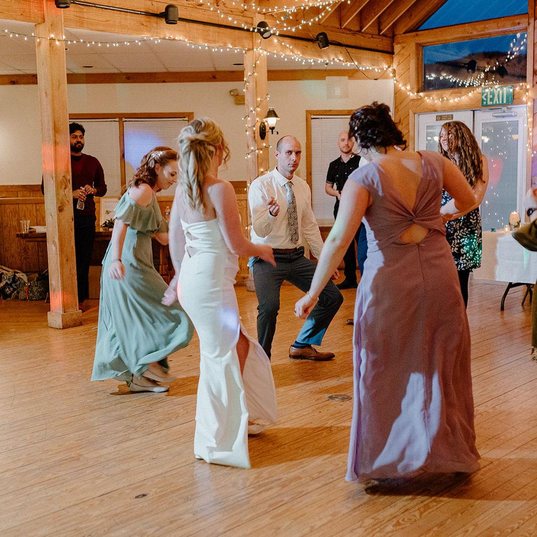 Bridesmaids Dancing